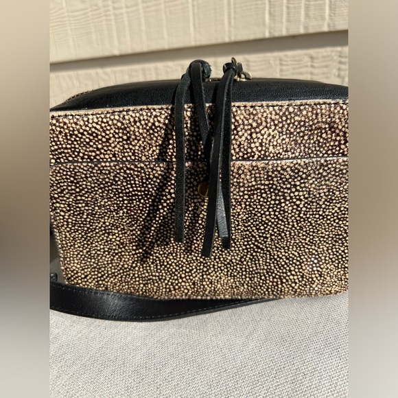 Madewell black leather crossbody purse cheetah 🐆 - Picture 5 of 15
